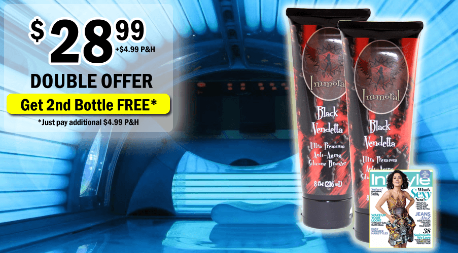 Black Vendetta Tanning Bronzer Lotion Double Offer